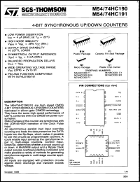 Click here to download M74HC191M1 Datasheet