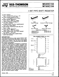 Click here to download M74HC194F1 Datasheet