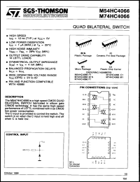 Click here to download M74HC4066F1 Datasheet