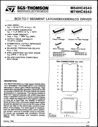 Click here to download M74HC4543B1N Datasheet