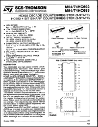 Click here to download M54HC693F1 Datasheet