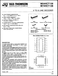 Click here to download M74HCT138C1 Datasheet