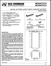 Click here to download M54HCT373F1 Datasheet