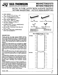 Click here to download M54HCT573F1 Datasheet