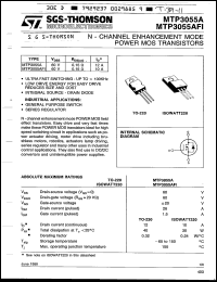 Click here to download MTP3055AFI Datasheet