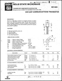 Click here to download SD1303 Datasheet