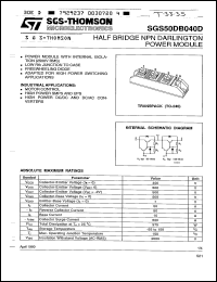 Click here to download SGS50DB040D Datasheet