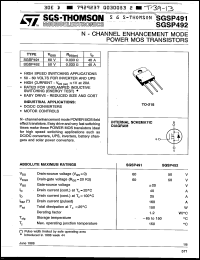 Click here to download SGSP492 Datasheet