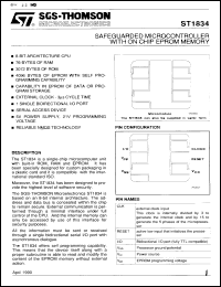 Click here to download ST1834W1 Datasheet