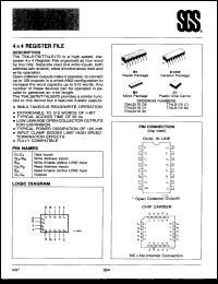 Click here to download T74LS170B1 Datasheet