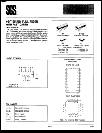 Click here to download T74LS283B1 Datasheet