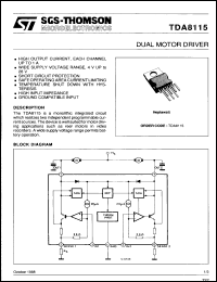 Click here to download TDA8115 Datasheet