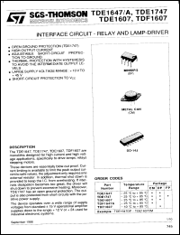 Click here to download TDE1647AFP Datasheet