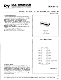 Click here to download TEA6415A Datasheet