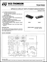 Click here to download TEA7052D Datasheet