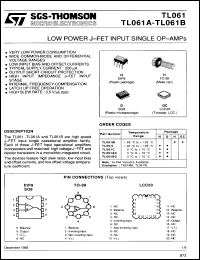 Click here to download TL061MH Datasheet