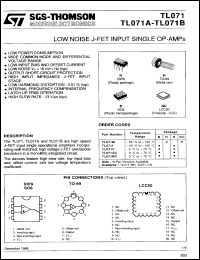 Click here to download TL071MH Datasheet