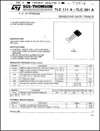Click here to download TLC331A Datasheet
