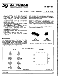 Click here to download TS68951CFN Datasheet