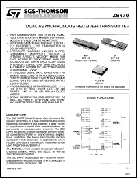 Click here to download Z8470AD2 Datasheet