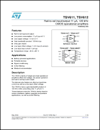 Click here to download TSV611AICT Datasheet