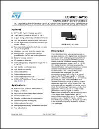 Click here to download LSM320HAY30TR Datasheet