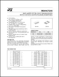Click here to download M54HCT245D Datasheet