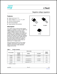 Click here to download L7905CD2T-TR Datasheet