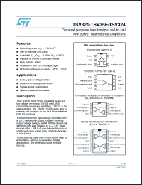 Click here to download TSV321IYD Datasheet