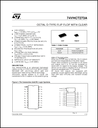 Click here to download 74VHCT273AMTR Datasheet