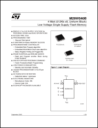 Click here to download M29W040B120N1F Datasheet