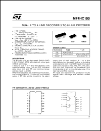 Click here to download M74HC155TTR Datasheet