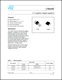 Click here to download L7905ACD2T-TR Datasheet