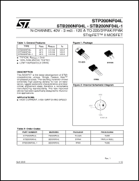Click here to download STB200NF04L-1 Datasheet