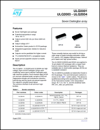 Click here to download ULQ2003D1013TRY Datasheet