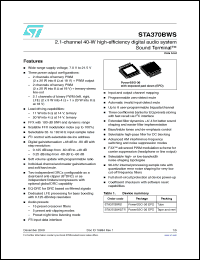Click here to download STA370BWSTR Datasheet