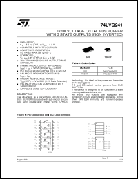 Click here to download 74LVQ244TTR Datasheet