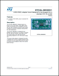 Click here to download STEVAL-MKI009V1 Datasheet
