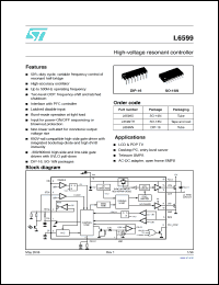 Click here to download L6599TR Datasheet