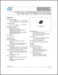 Click here to download M36W0R6050B1 Datasheet