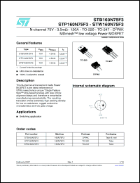 Click here to download 160N75F3 Datasheet