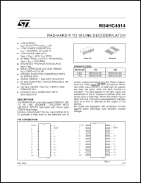 Click here to download M54HC4514K Datasheet