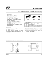 Click here to download M74HC4049RM13TR Datasheet