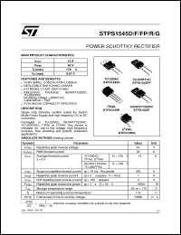 Click here to download STPS1545FP Datasheet