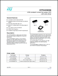 Click here to download STP04CM596XTTR Datasheet