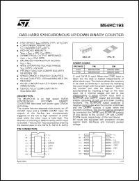 Click here to download M54HC193D Datasheet