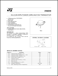 Click here to download 2N6059_03 Datasheet