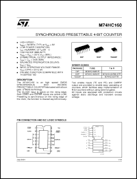 Click here to download M74HC160TTR Datasheet