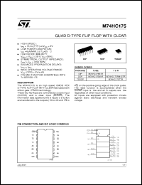 Click here to download M74HC175TTR Datasheet