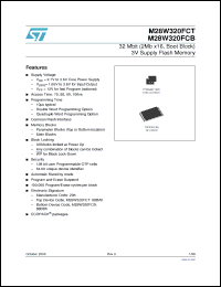 Click here to download M28W320FCT70N6F Datasheet